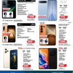 Tech deals flyer featuring Infinix GT50 Pro Infinix Hot 70 Tecno Pova Slim Tecno Camon 50 Ultra and TCL NXTpaper 70 Pro smartphones
