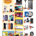 Paris Hypermarket electronics and home appliances leaflet section featuring smart TVs smartphones and refrigerators
