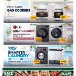 Al Meera Qatar Appliances Deals: Frigidaire 90x60 Gas Cooker 1549 QAR, LG Smart Laundry Washer Dryer 9/5 KG 2399 QAR, LG Dryer 18 KG 4749 QAR, Beko Front Load Washing Machine 9 KG 1259 QAR, Beko Semi-Automatic Washer 18 KG 1649 QAR, Frigidaire 60x60 Gas Cooker 879 QAR.