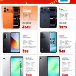 Masskar Hypermarket Qatar promotional flyer featuring iPhone 17 Pro Max, iPhone 17 Pro, Redmi phones, and Samsung Galaxy Tab A11.