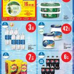 Monoprix Qatar Weekend Specials flyer featuring Farmland Kashkaval Cheese, Pinar Labneh, Aquafina Water, Puck Organic Jar Cheese, Lipton Ice Tea, and Pepsi Zero.