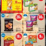 Monoprix Qatar frozen foods deal page featuring Good Seoul Crispy Cheese Corn Dog, Nabil Chicken Popcorns, Gourmet Chicken Zinger, and McCain Fries.